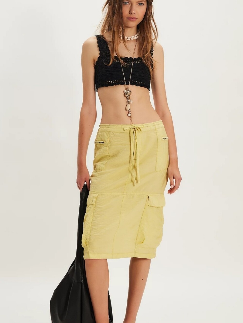 Free People Evie Column Midi Skirt 6